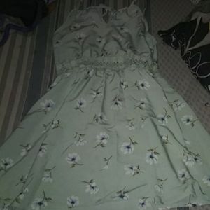 Mint green dress